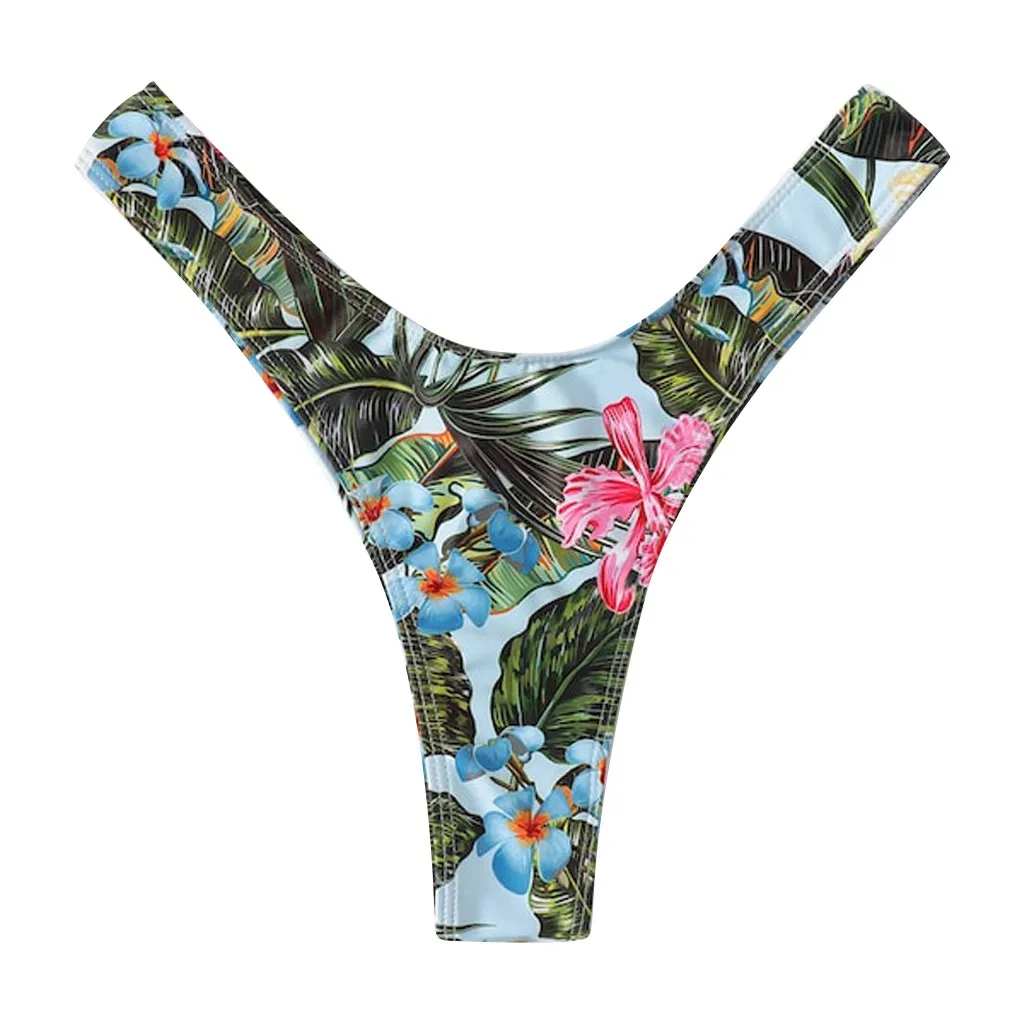 

Swimwear Women Briefs Bikini Bottom Side Ties Brazilian Thong Swimsuit Classic Cut Bottoms Biquini Swim Short Ladies Swimsuit