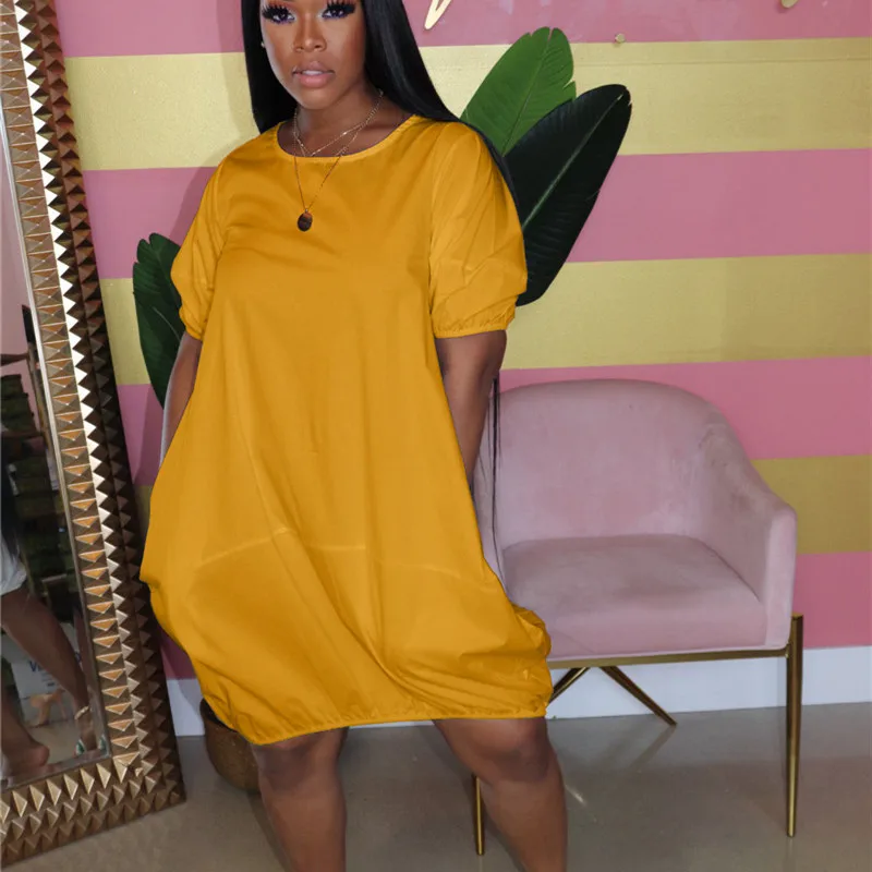 Платье-футболка hirigin женское средней длины свободная Повседневная Туника с