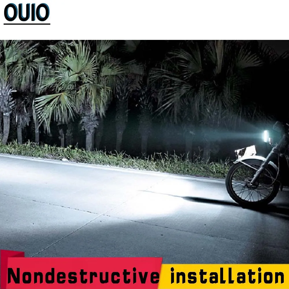 

M3 Mini H4 LED Motorcycle Headlight Bulbs 30W 6500K Motorbike Scooter Headlamp Lightings for Most Car Led Lamp 12V Led Fog Light