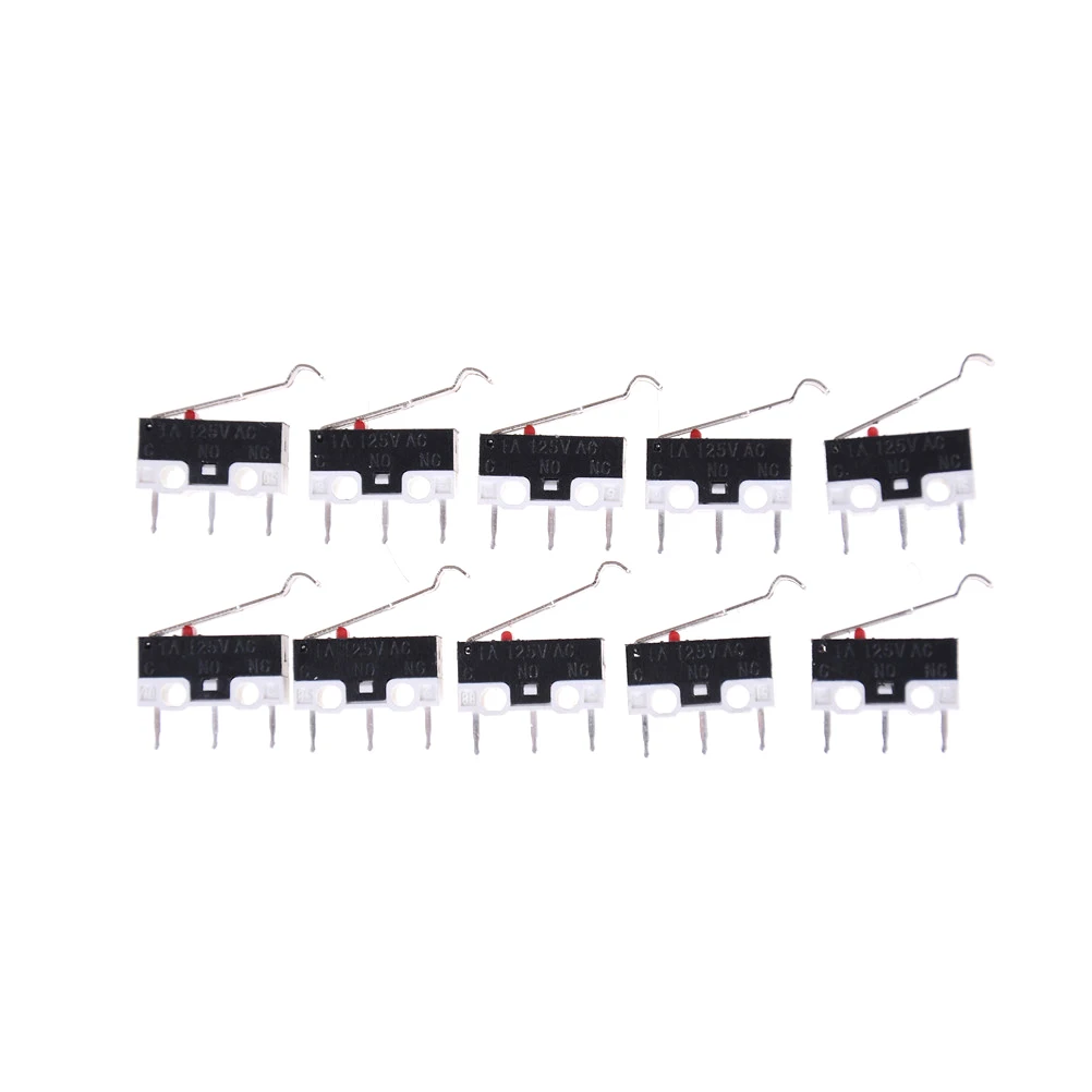 

5Pcs/lot AC 125V 1A SPDT Subminiature Micro Lever Switch Mouse Switch Switch Accessories