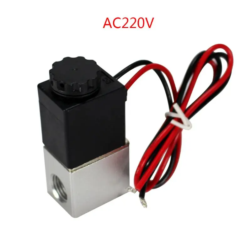 

2V025-08 Воздушный пневматический клапан 1/4 "электромагнитный клапан DC12V/DC24V/AC220V напряжение