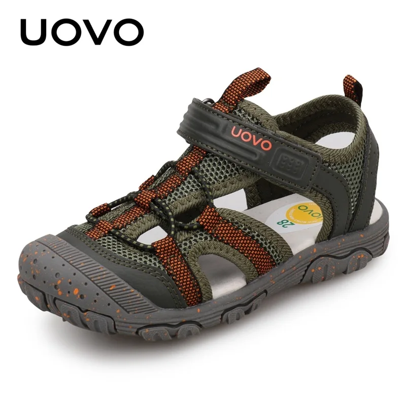 

New Arrival Children Fashion Footwear Soft Durable Rubber Sole UOVO Kids Shoes Comfortable Boys Sandals With #22-35