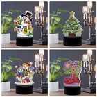 Новый дизайн, 7 цветов в наличии настольная лампа Led 5D алмазов картина светильник Алмазная вышивка крестиком Стразы Christmasdecor