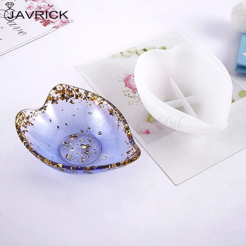 

Кристальная эпоксидная смола, форма в форме сердца тарелка для тарелки DIY литья силиконовая форма