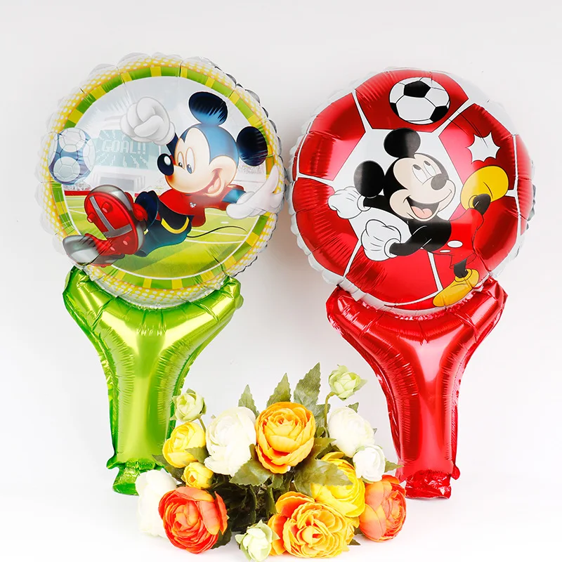 Disney Genuine Mickey Mouse Balloon Hand Stick Aluminum Film Children's Birthday Party Decoration Supplies | Дом и сад