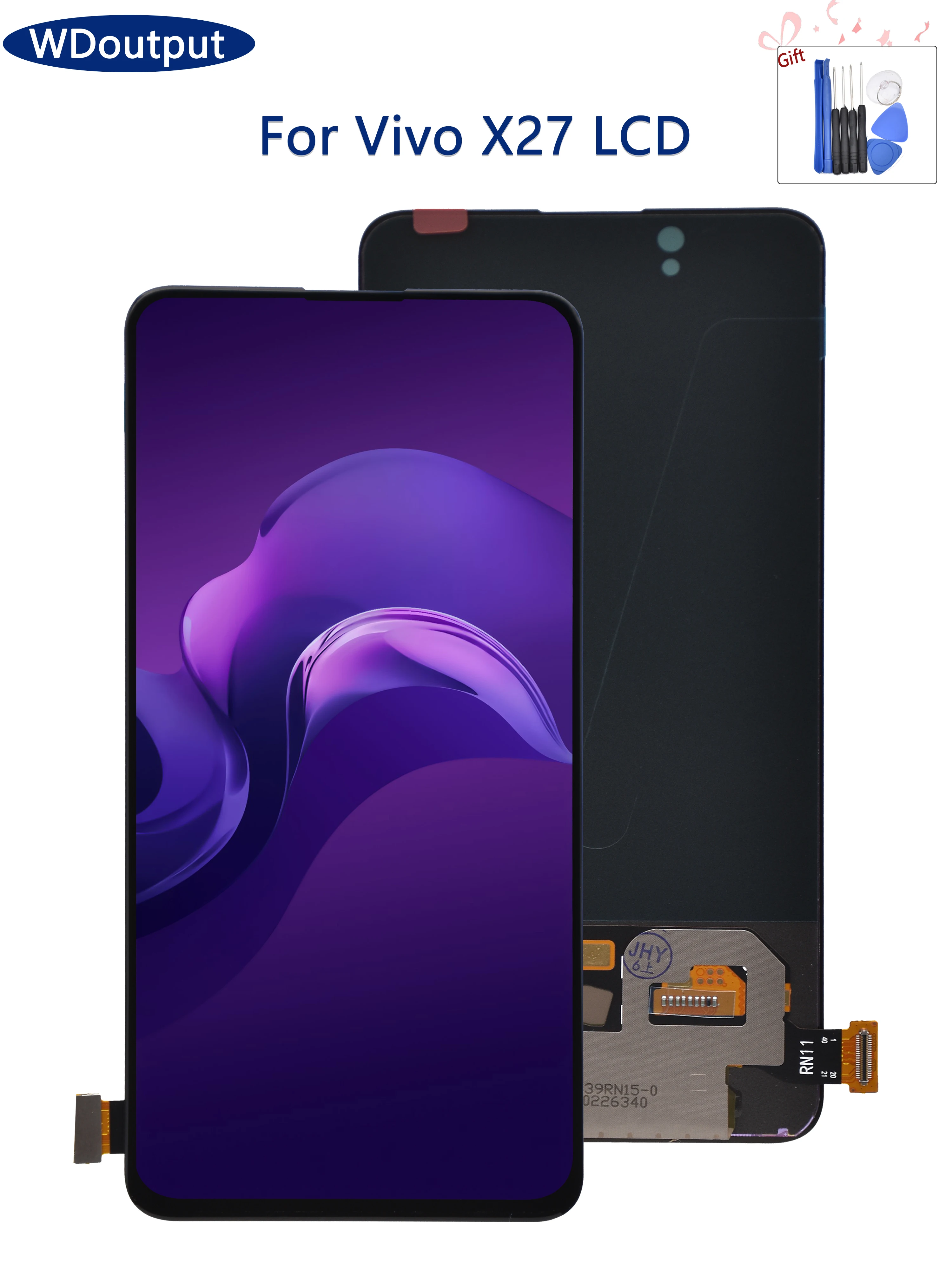 

6.39" Amoled For Vivo X27 LCD Display Screen Touch Panel Digitizer Assembly For Vivo V15 Pro 1818 / S1 Pro V1838T V1838A LCD