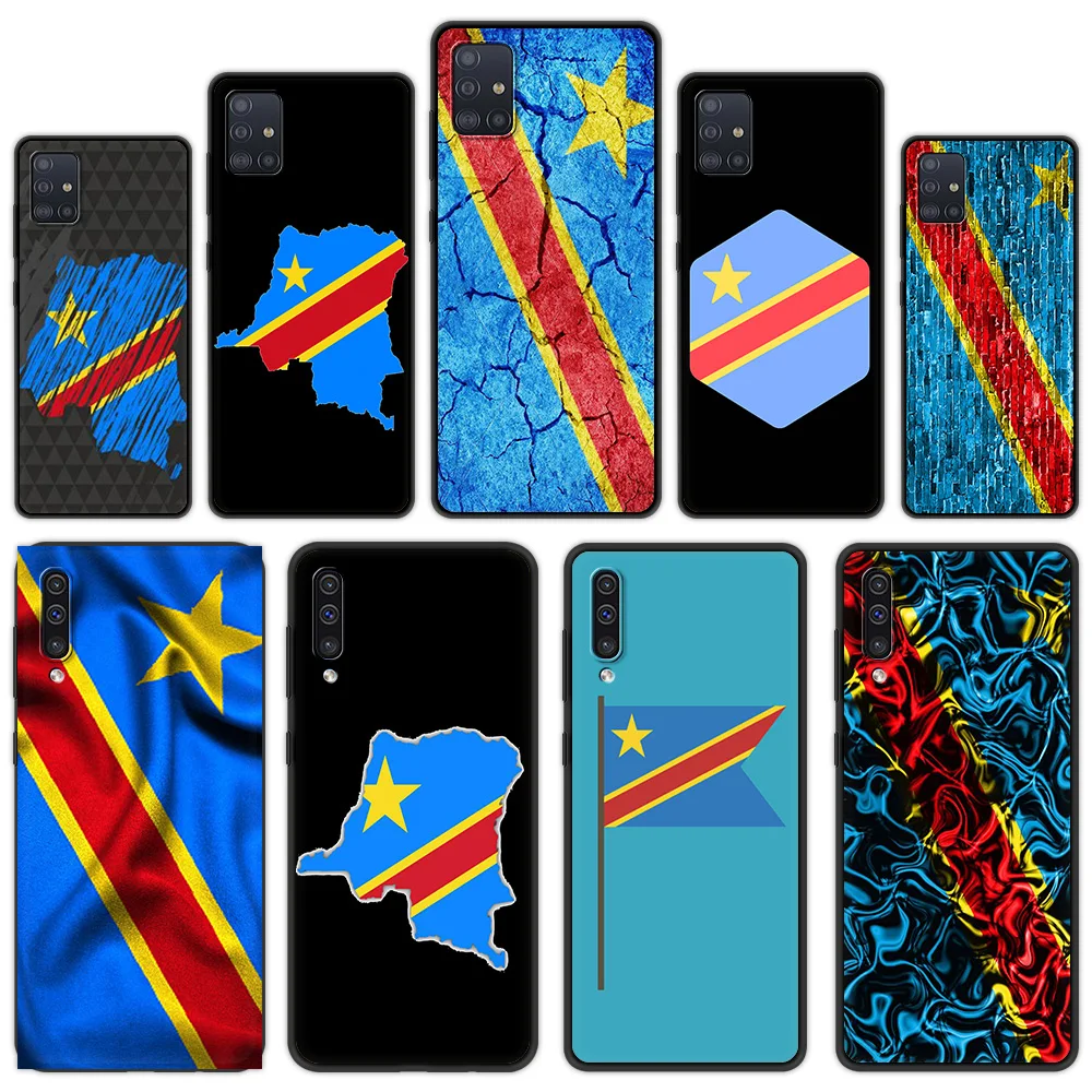 Чехол для телефона с флагом Конго Samsung Galaxy A50 A70 A10 A10S A20 A30 A40 A20S A20E A02S A12 A22 A32 мягкий