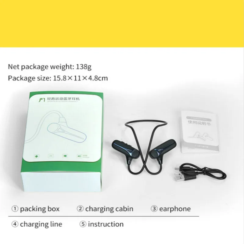 Модные беспроводные Bluetooth наушники костной проводимости удобные универсальные