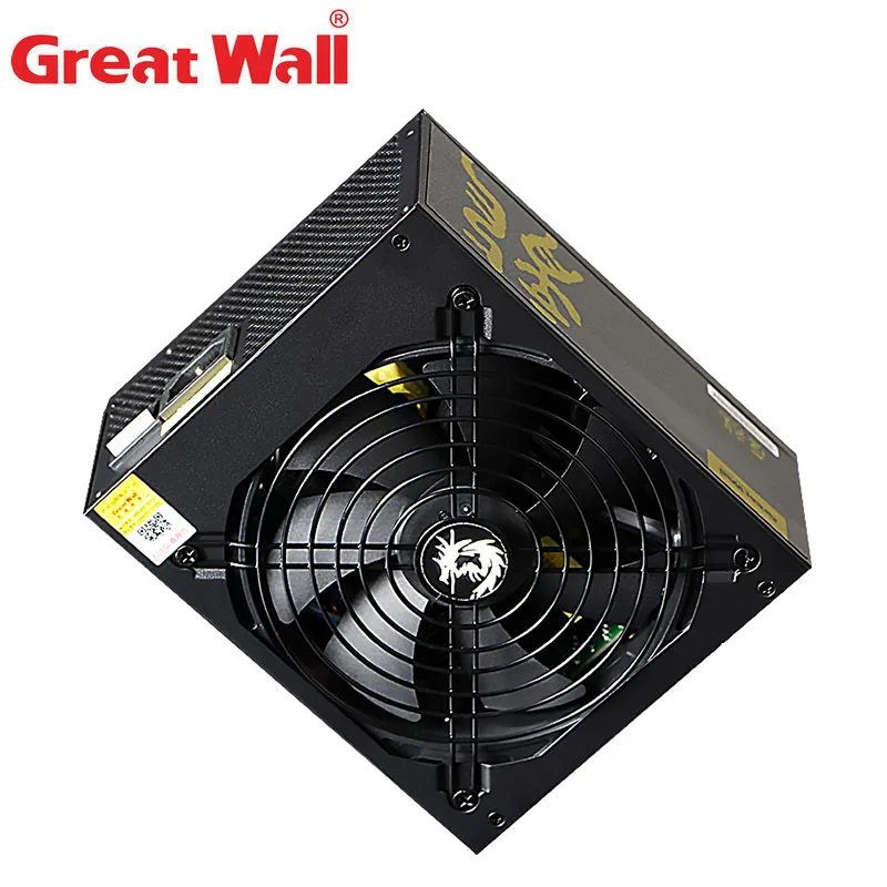 Блок питания Great Wall 1000 Вт для ПК 80 Plus Gold 12V ATX PSU игровой 140 мм тихий вентилятор