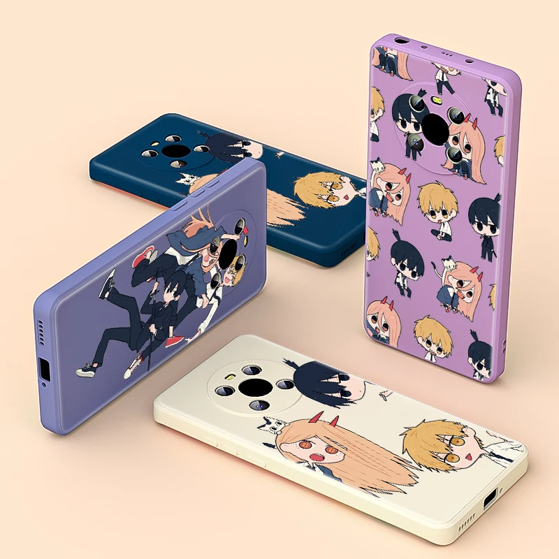 

Hot Anime Cute Team For Huawei Mate 40 30 E Honor 50 30 20 10X 9X 5G Pro Lite Liquid Silicone Soft Cover Phone Case