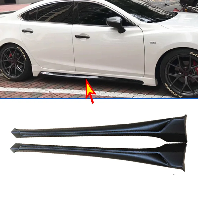 2 шт. для Mazda 6 M6 Atenza 2014 2018 Новинка Неокрашенная боковая юбка удлинитель Бампер