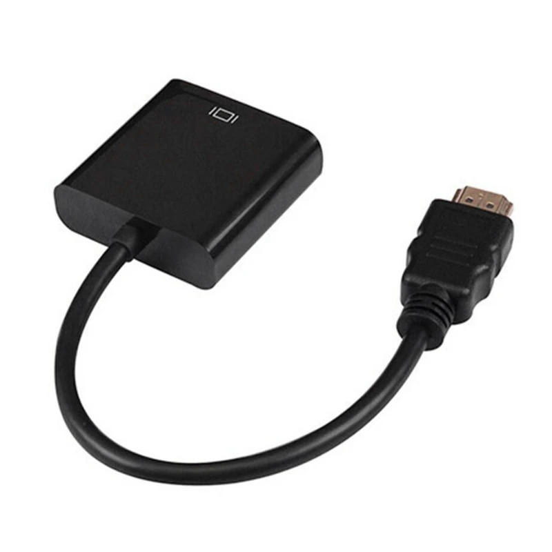 

HDMI-Compatible to VGA, Transfer Cable HDMI-Compatible to VGA Adapter (Male to Female)with Power Cable Audio Cable