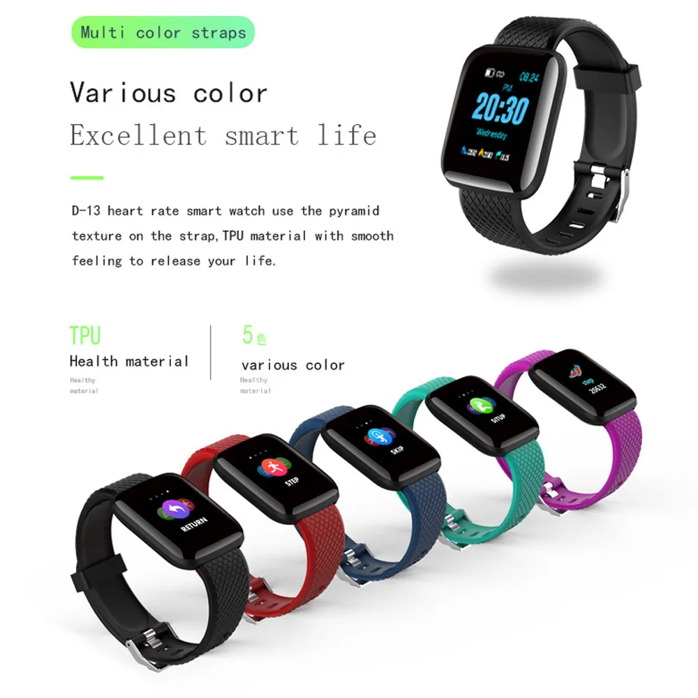 Смарт часы мужские IP67 Водонепроницаемый Монитор Сердечного Ритма женские для