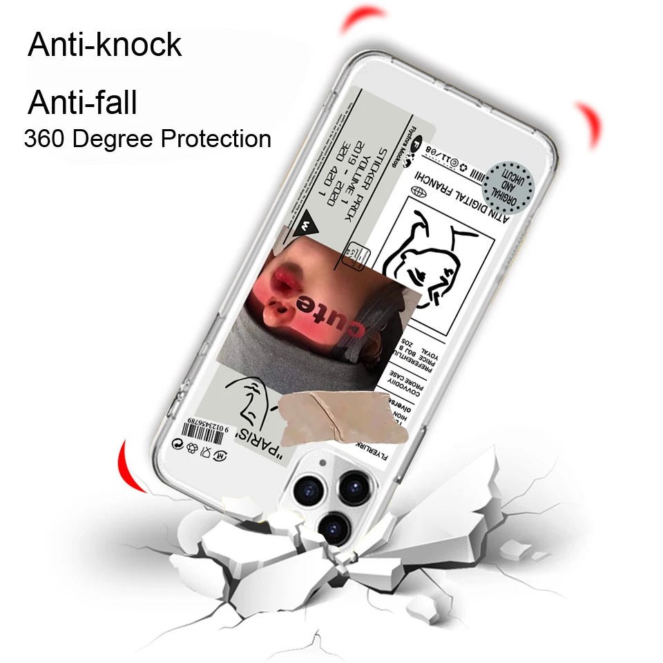 Модный Ретро чехол для телефона с надписью iPhone 12 11 Pro Max 8 7 Plus 6s X XS XR SE 2020 мягкий