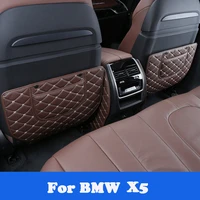 for bmw x5 g05 2019 2020 2021 car seat backrest anti kick pad protector rear air vent cover anti dirty mat interior accessories