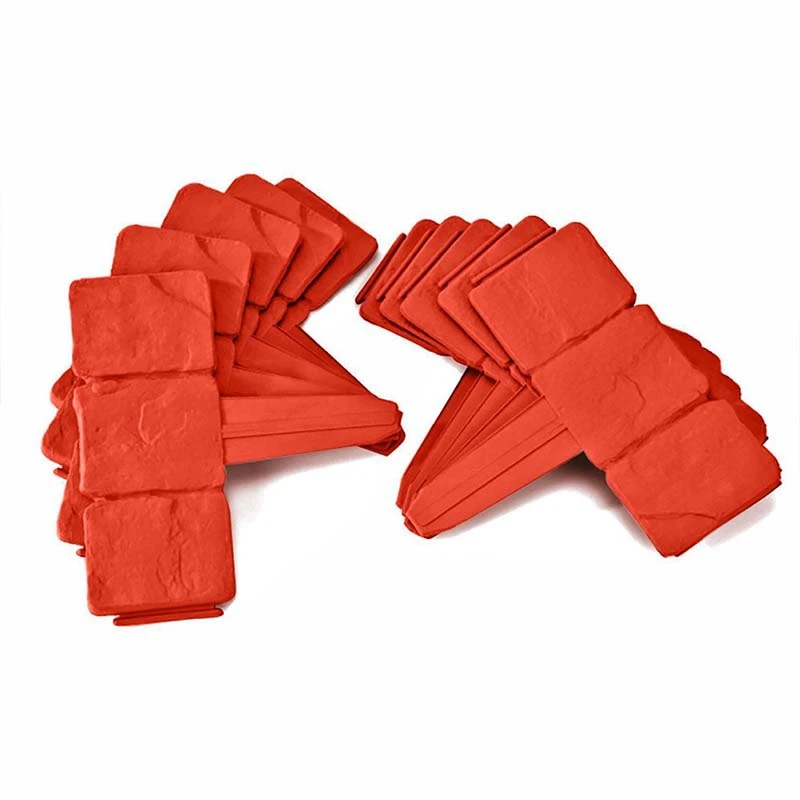 10 шт. оранжевый красный сад забор окантовка мощеный камень эффект PP лужайка