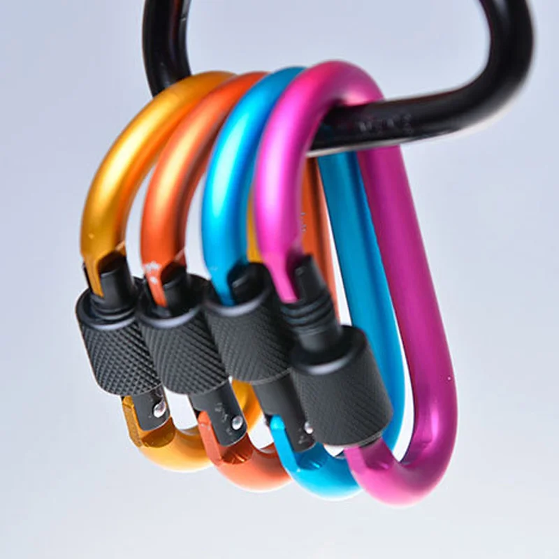 Карабин для скалолазания 8 см замок Тип d quickdraw Пряжка висячая алюминиевая гайка