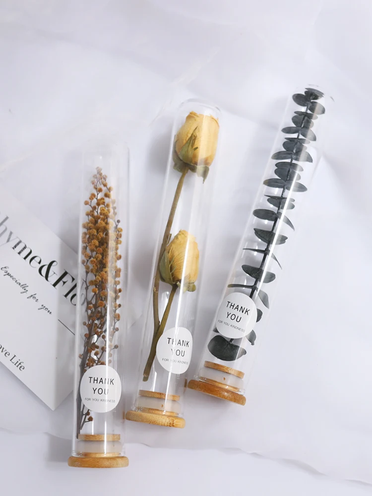 

Glass test tube dry flower full of stars eternal flower ornaments Yugali leaf home decoration specimen dry flower decoration