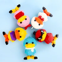 ideas anime figures platypuss model building blocks mini cartoon animal birds duck assembly bricks education toys for kids gifts