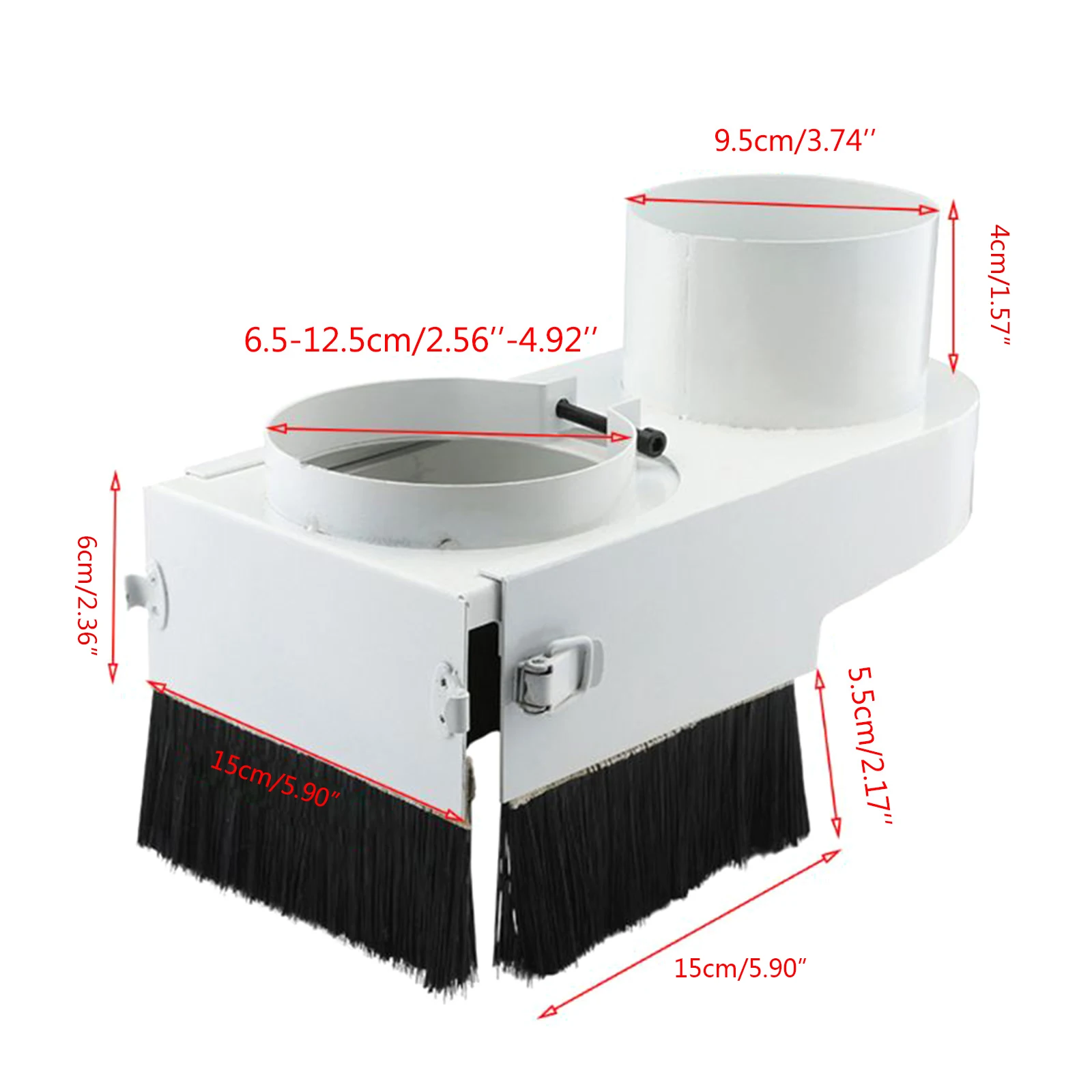 

100mm Dust Collector Dust Cover Brush for CNC Spindle Motor Milling Machine Router Woodworking Tools