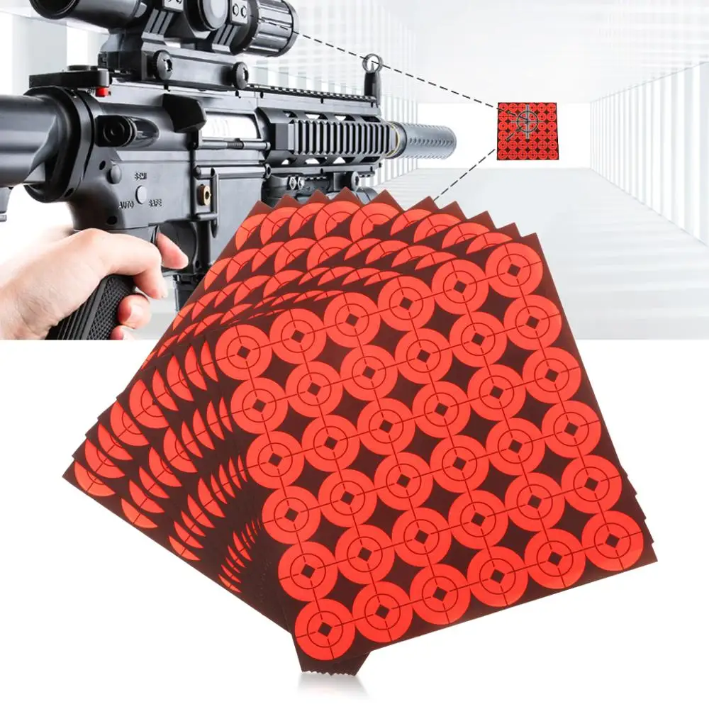 10 Sheets Self Adhesive Reactivity Shooting Targets Paper Stickers Outdoor Hunting Target for Archery Training | Спорт и развлечения
