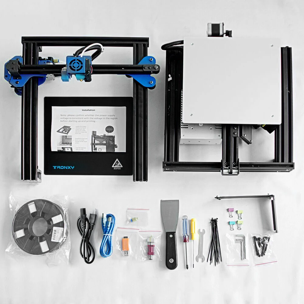 Набор для 3d принтера TRONXY XY-2 Pro, быстрая сборка, 255*255*260 мм, автоматическое выравнивание объема, печать нити