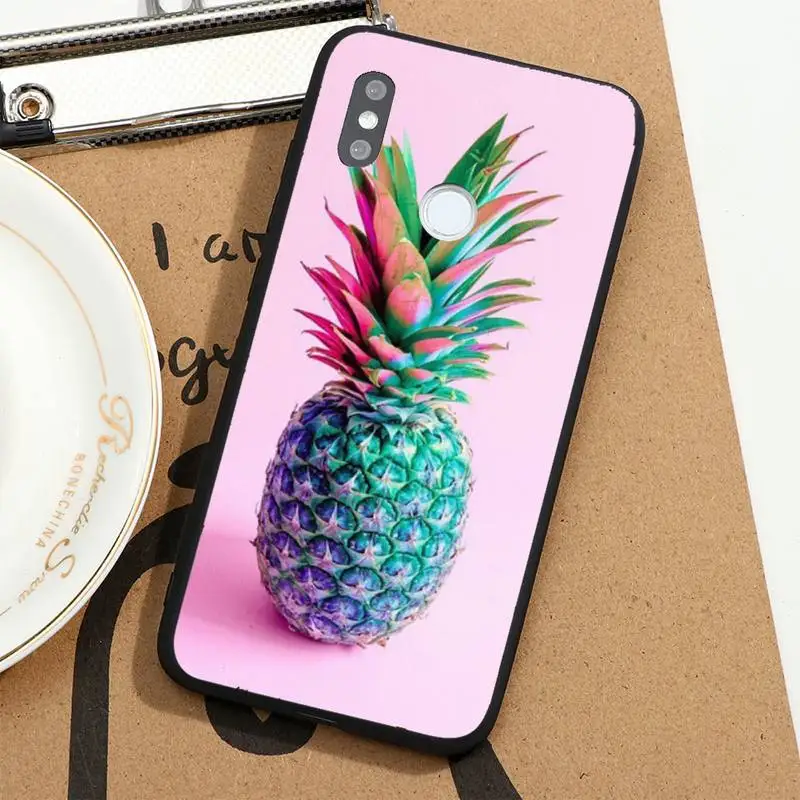 

pineapple Fruit Pink fashion coque Phone Case For Xiaomi Redmi 4x 5 plus 6A 7 7A 8 10 mi8 8lite 9 note 4 5 6 7 8 pro
