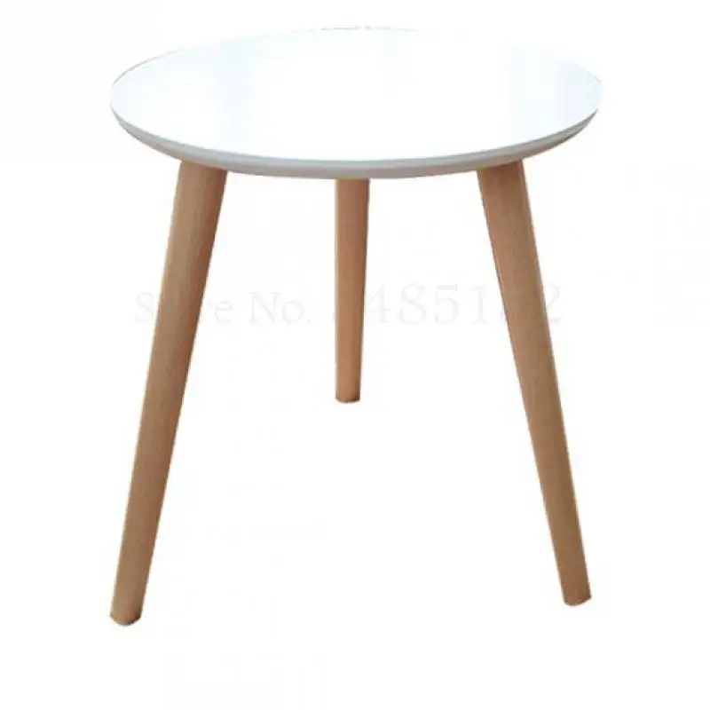 Говорящий маленький круглый стол компьютерный в скандинавском стиле для