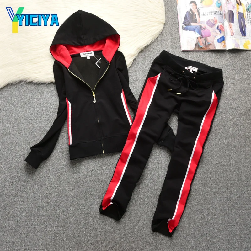 

YICIYA Autumn new leisure sports suit small man with thin temperament and foreign style,tracksuit women,crop top,met