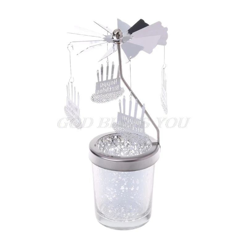 S-5 Звездчатый Кап-вращающийся карусель поворотный Свечи Tealight металлическая стойка держатель - Цвет: S-5
