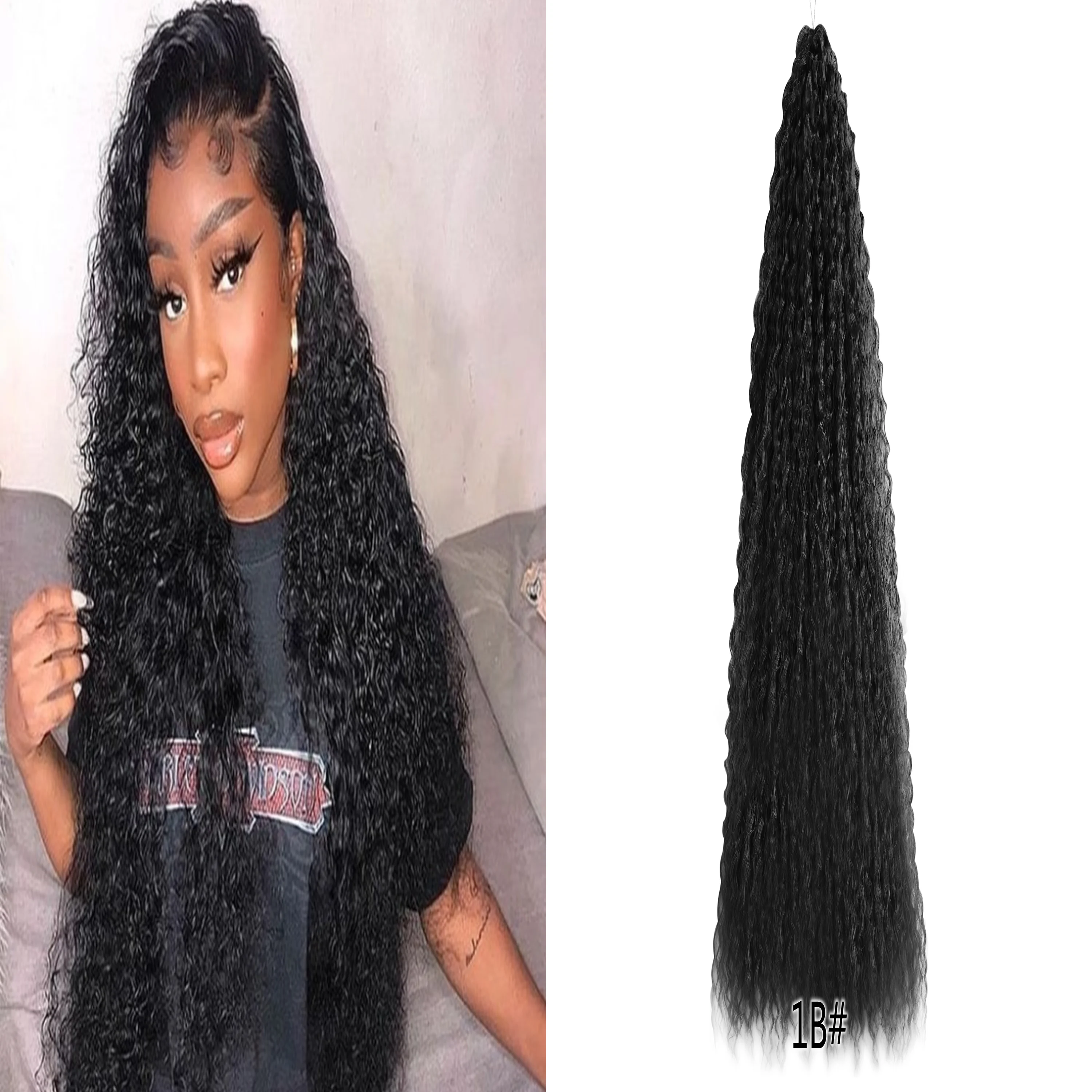 

Svolna Synthetic Hair Brazilian Braids Afro Twist Kinky Curly Hair Extensions Long Ombre Braiding Hair For Black Woman