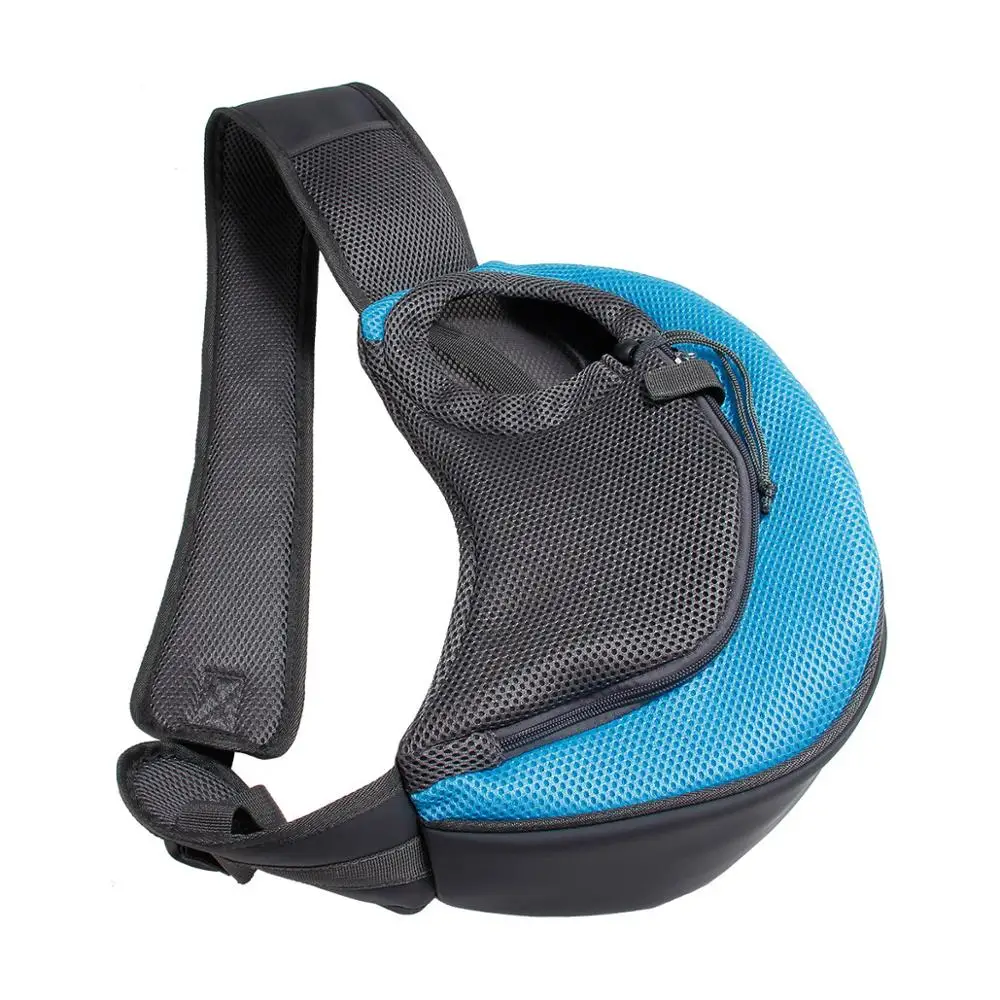 

Pet Puppy Carrier Outdoor Travel Dog Shoulder Bag Mesh Oxford Single Comfort Sling Handbag Tote Pouch