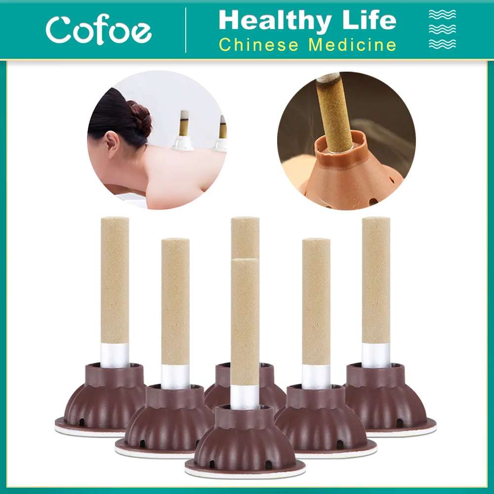 Cofoe 50 шт. китайский самоклеющийся Moxa рулон для прижигания акупунктурная
