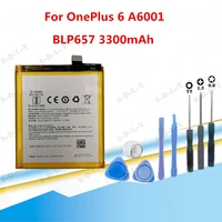 original phone battery blp657 3300mah for oneplus 6 a6001 high quality replacement li ion batteries tracking tools