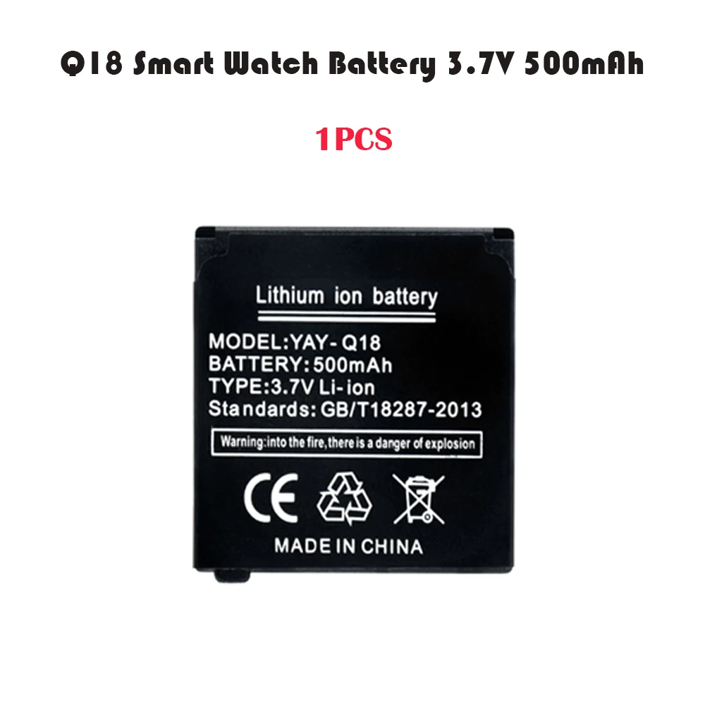 1/2/3 шт 500 мА/ч Q18 Li Po литий полимерные батареи Перезаряжаемые 3 7 в ионная полимерная