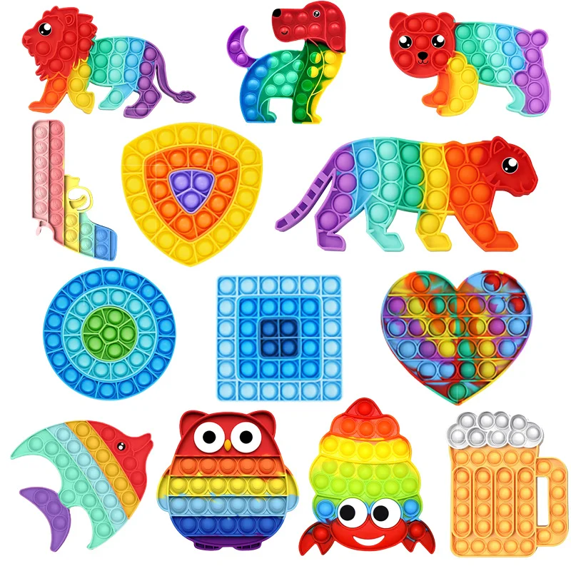 

Antistress Fidget Toys Push Bubble Squeeze Sensory Stress Reliever Autism Needs Adult Anxiety Focu-s Educational Toy Kids