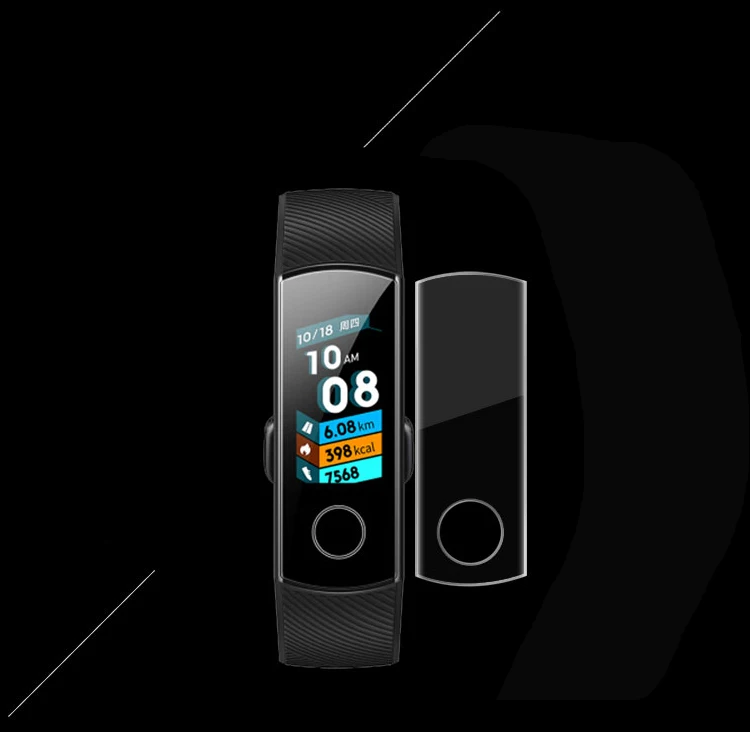 EXUNTON полное покрытие мягкая защитная пленка из ТПУ для Huawei Honor Band 3 4 защита экрана