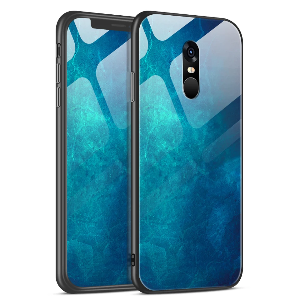 W120 Для Xiaomi Redmi Note 4/4X роскошный чехол из закаленного стекла для Remi Note 4 Pro CN Version/4 Gobal Version Fashion Soft Edge Shell - Цвет: W120