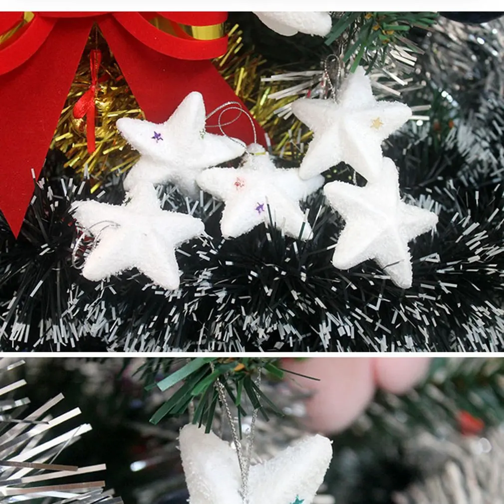 Пенопластовый белоснежный колокольчик со звездами Снежинка подвесная подвеска