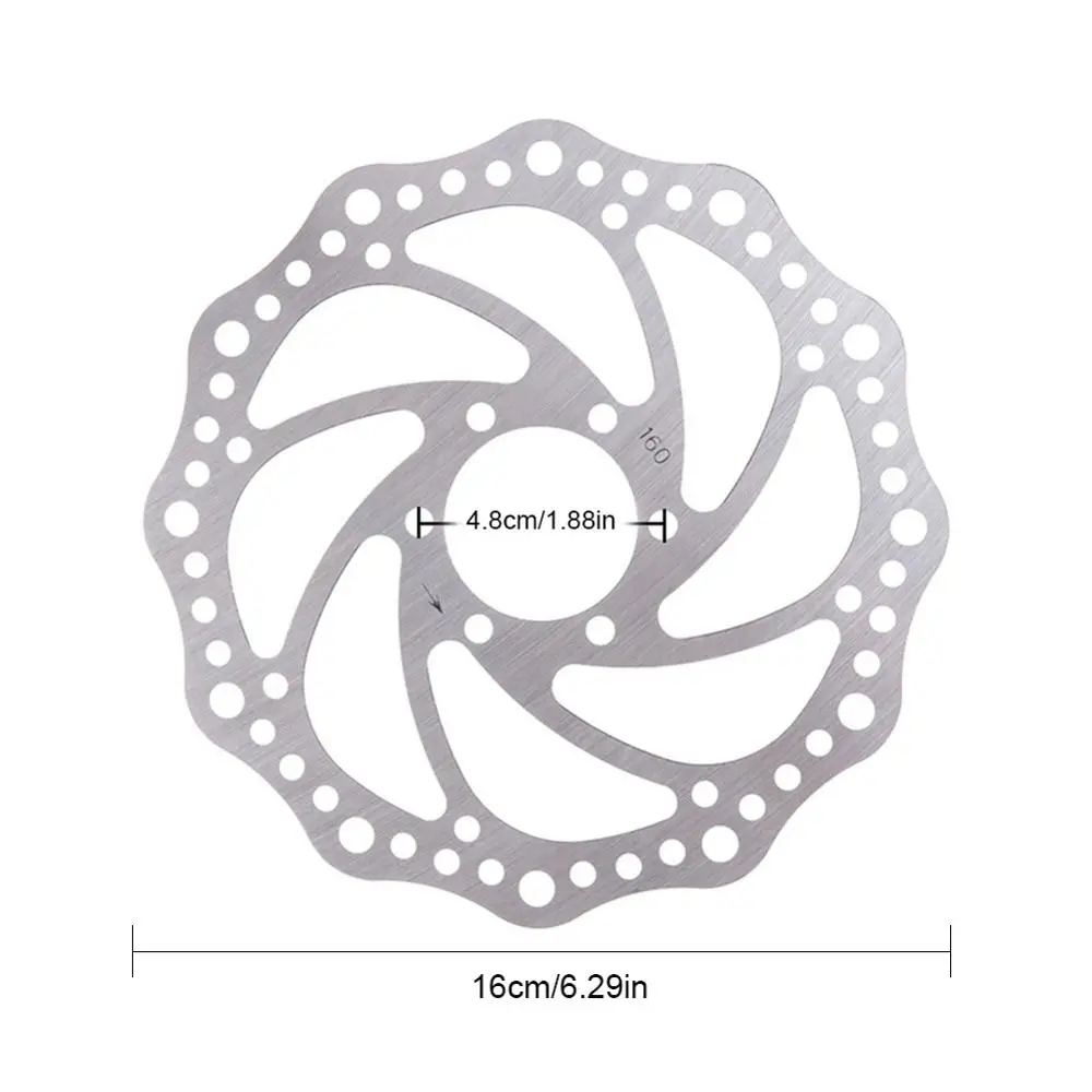 160 мм Велосипедный тормозной ротор велосипедный дисковый с 6 болтами из