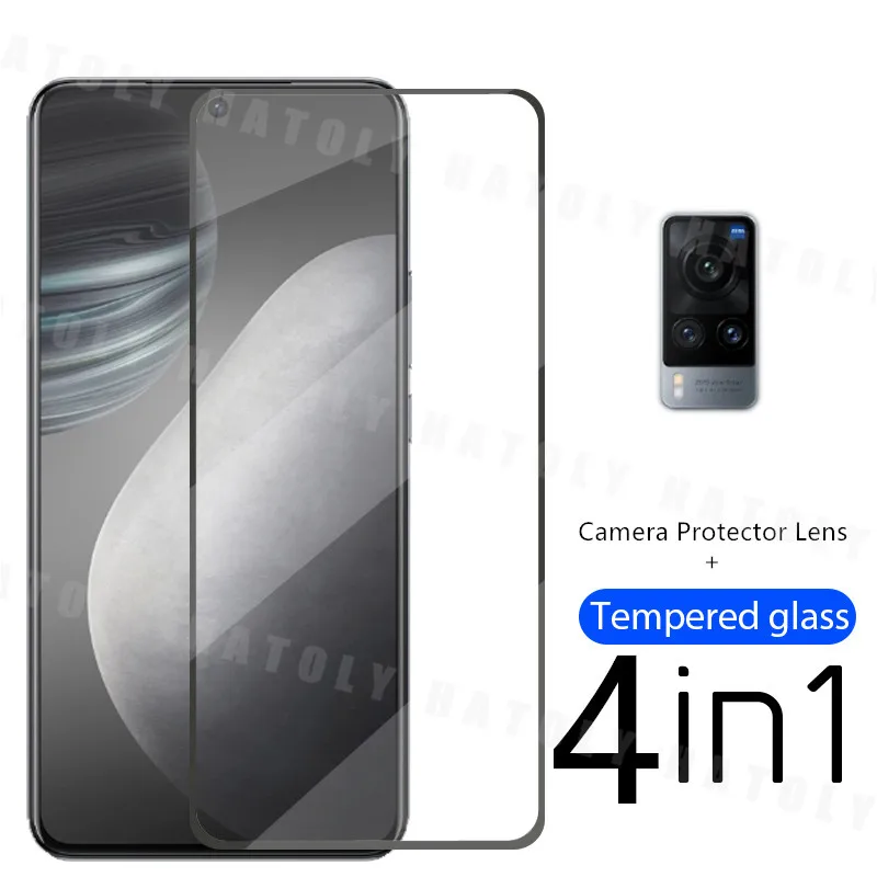 

2.5D Screen Protector For Vivo X60 5G Tempered Glass For Vivo X60 5G Full Glue 9H Protective Camera Lens Film For Vivo X60 5G
