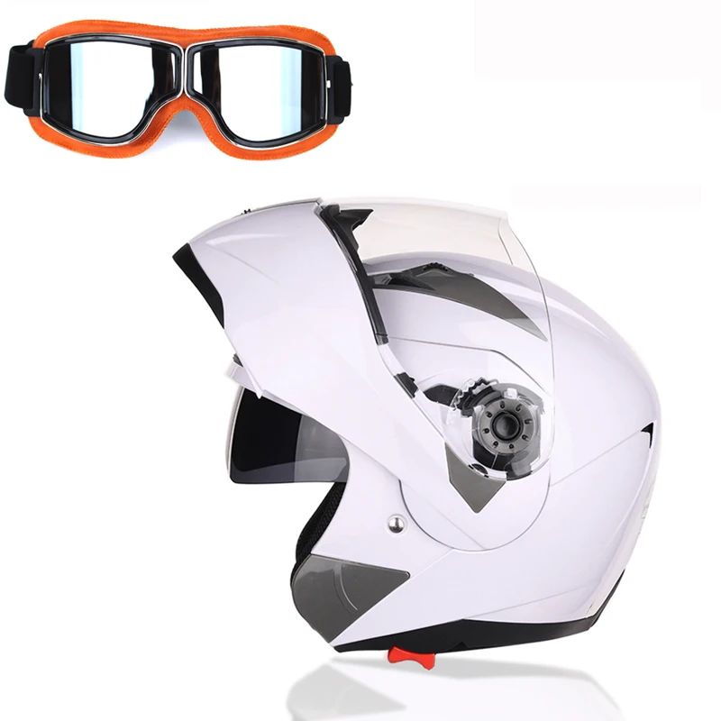 

2021 Helmet Motorcycle Full Face Casco Moto Capacete Motocross With Sport Outdoor Bike Goggles