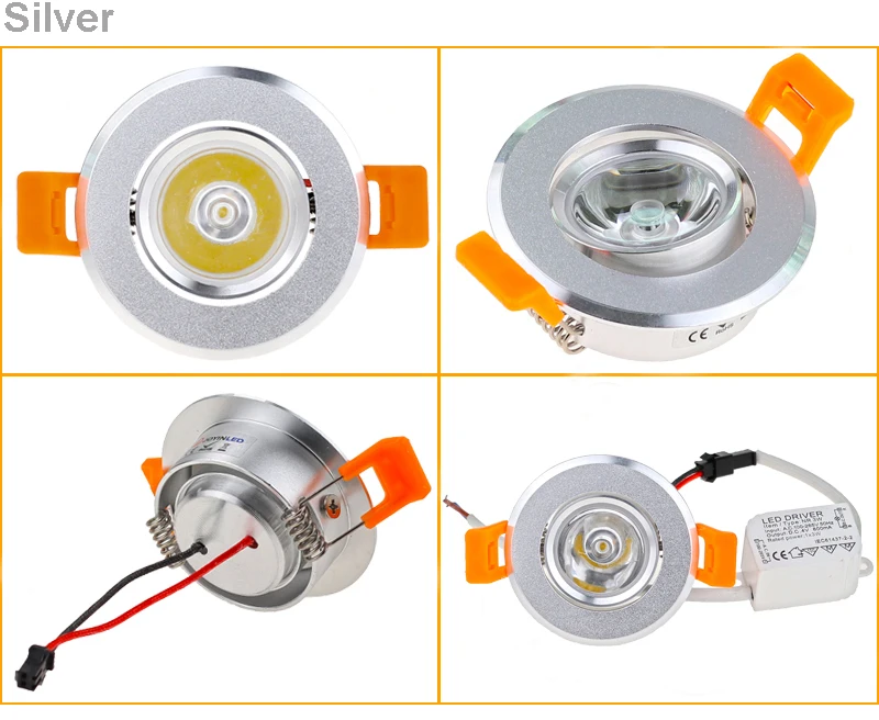 Aluminum 110V 220V LED Mini Ceiling LED Spot Light Lamp Dimmable Led Downlight Cabinet Recessed Spot Light 3W Including Drive