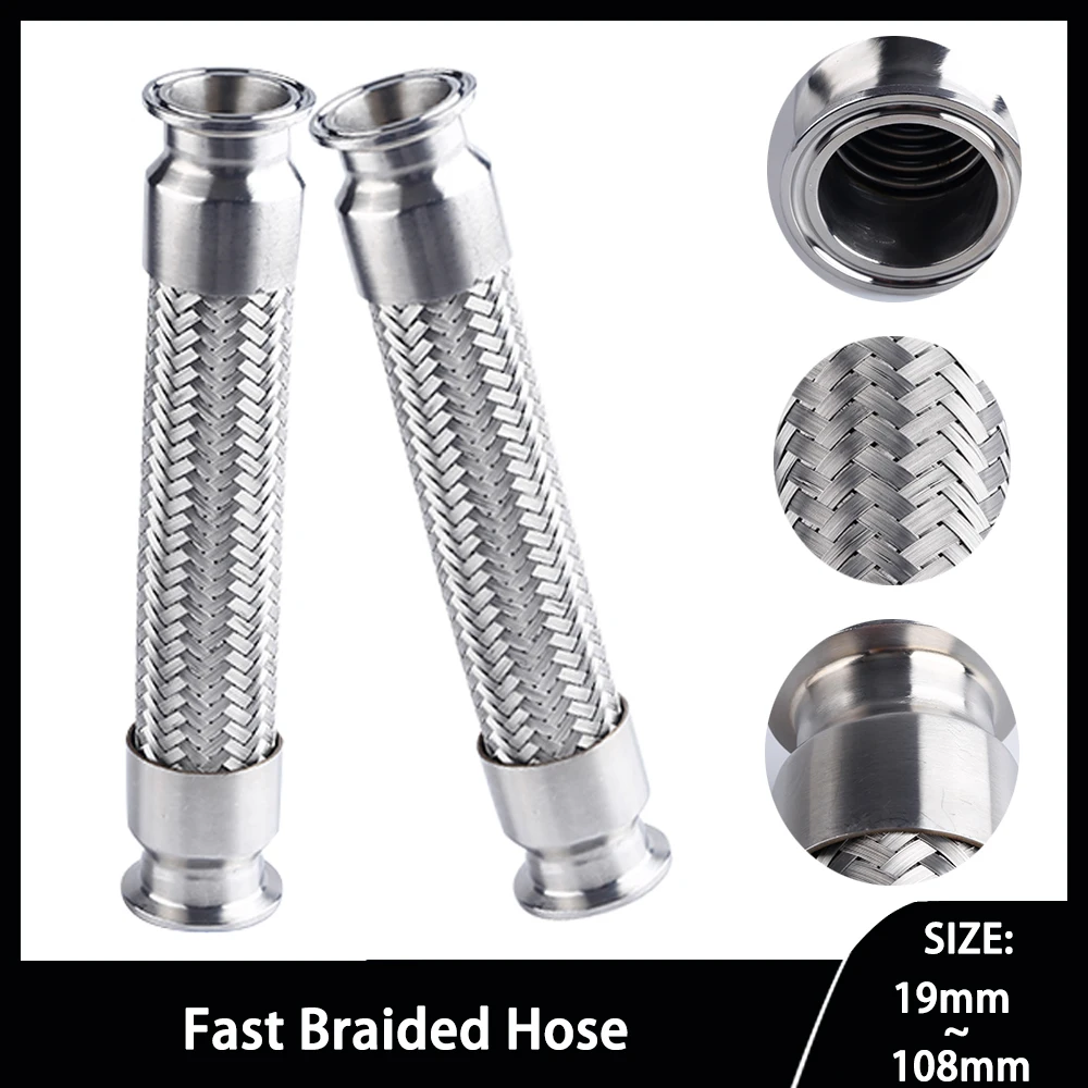 

Stainless Steel Metal Hose High Quality Faucet Hose Quick Installation Corrugated Hose Flexible Hose Thick SS304