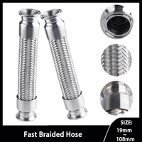 stainless steel metal hose high quality faucet hose quick installation corrugated hose flexible hose thick ss304