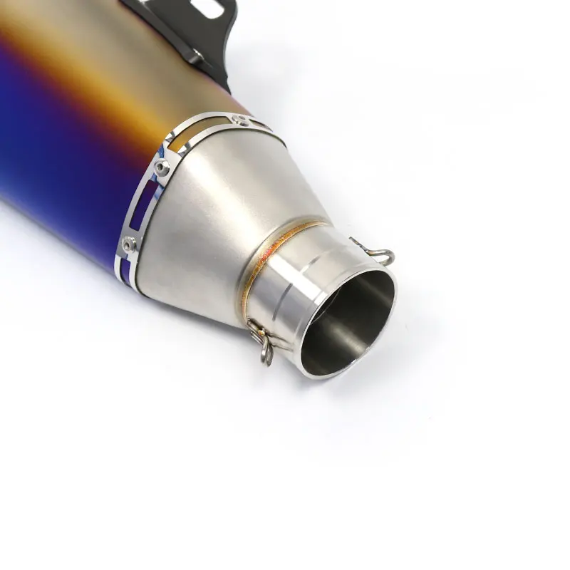 

Universal 60mm Motorcycle Exhaust Muffler Carbon Fiber exhaust For BMW s1000rr s1000r CBR600rr CBR1000 Escape Moto with Sticker