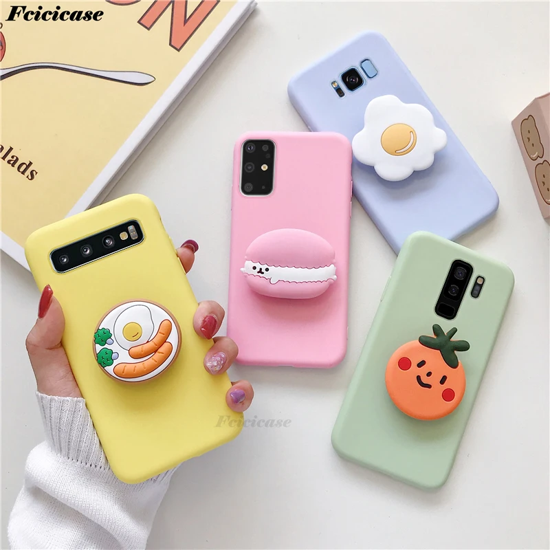 Милый 3D чехол для телефона с изображением мультяшного печенья Samsung galaxy S6 S7 Edge S8 S9