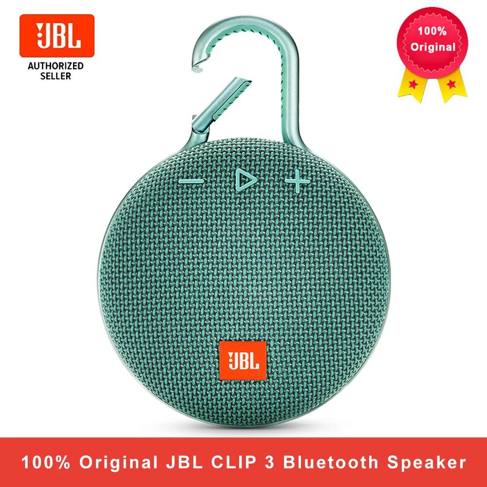 

JBL CLIP 3 Wireless Bluetooth Speaker IPX7 Waterproof Sports Speaker Outdoor Portable Speakers With Mic