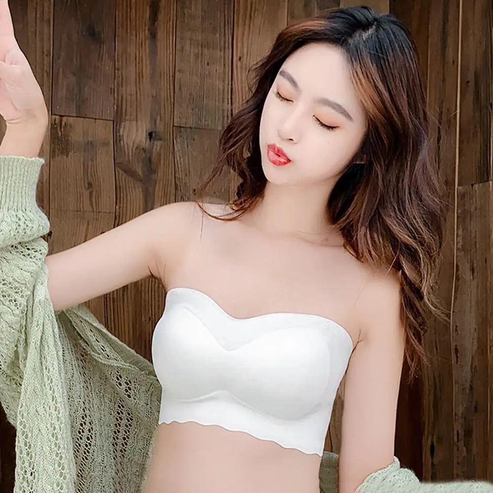 Женский бесшовный спортивный бюстгальтер с эффектом пуш-ап из ледяного шелка