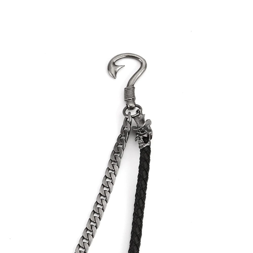 Модные мужские брюки в стиле хип-хоп панк-рок с металлическим покрытием черепом